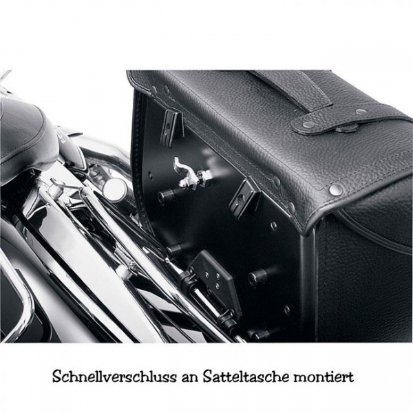 H&B Satteltaschen BUFFALO + Trägersystem - Honda VT 125 C2 Shadow