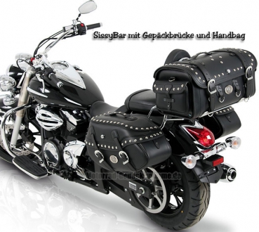 Hepco & Becker SissyBar schwarz - Kawasaki VN 900 Classic / VN 900 Custom / Vulcan
