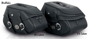 H&B Satteltaschen BUFFALO + Trägersystem - Kawasaki VN 1500 Classic, Bj. 1996-2002