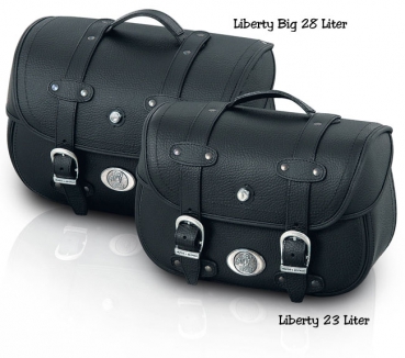 H&B Satteltaschen LIBERTY + Trägersystem - Kawasaki VN 1500 Drifter