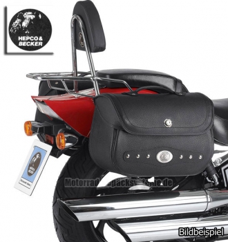 H&B C-Bow Satteltaschen NEVADA + Trägersystem - Harley Davidson Sportster Forty-Eight (-2020)
