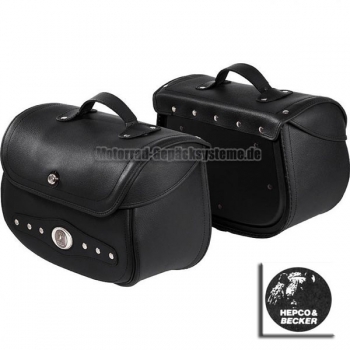 H&B C-Bow Satteltaschen NEVADA + Trägersystem - Harley Davidson Sportster Forty-Eight (-2020)