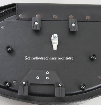 Schnellverschluss für Ledertaschen und H&B Satteltaschenhalter