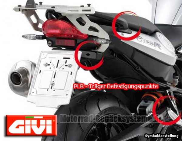 Givi Seitenträger PLR Rapid - BMW R1200GS LC, ab Bj. 2013-2018
