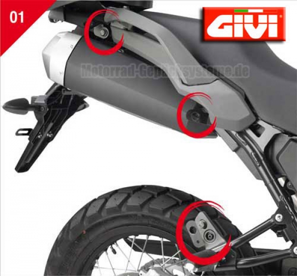 Givi Seitenträger PLR Rapid - BMW R1200GS LC, ab Bj. 2013-2018