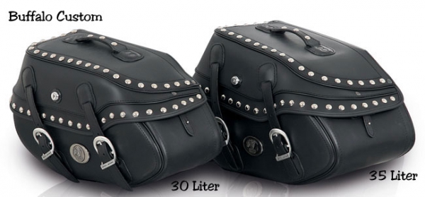 H&B Satteltaschen BUFFALO + Trägersystem - Kawasaki VN 1500 Classic, Bj. 1996-2002