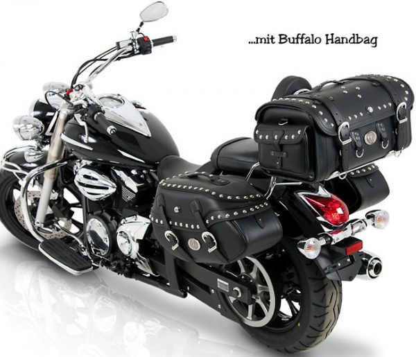 H&B Satteltaschen BUFFALO + Trägersystem - Kawasaki VN 1500 Classic, Bj. 1996-2002