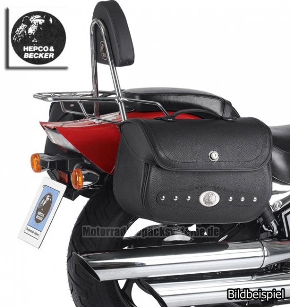H&B C-Bow Satteltaschen NEVADA + Trägersystem - Harley Davidson Sportster Forty-Eight (-2020)